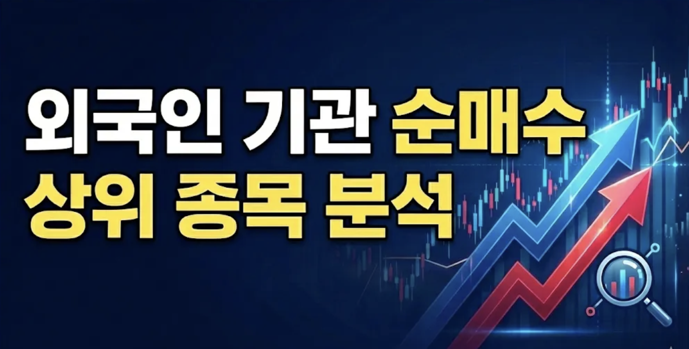 외국인 기관 순매수 상위 종목 분석